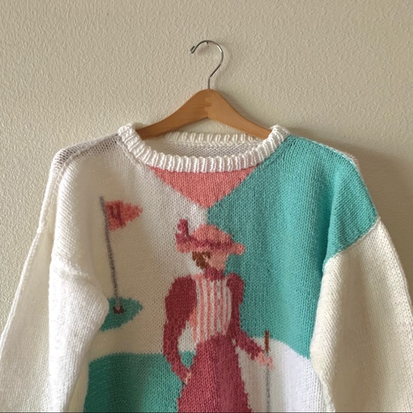 Vintage 80s Knit Sweater - Picture 3 of 3